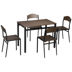 Обеденный набор Homcom 835-087V00DR (Brown/Black) Thumb