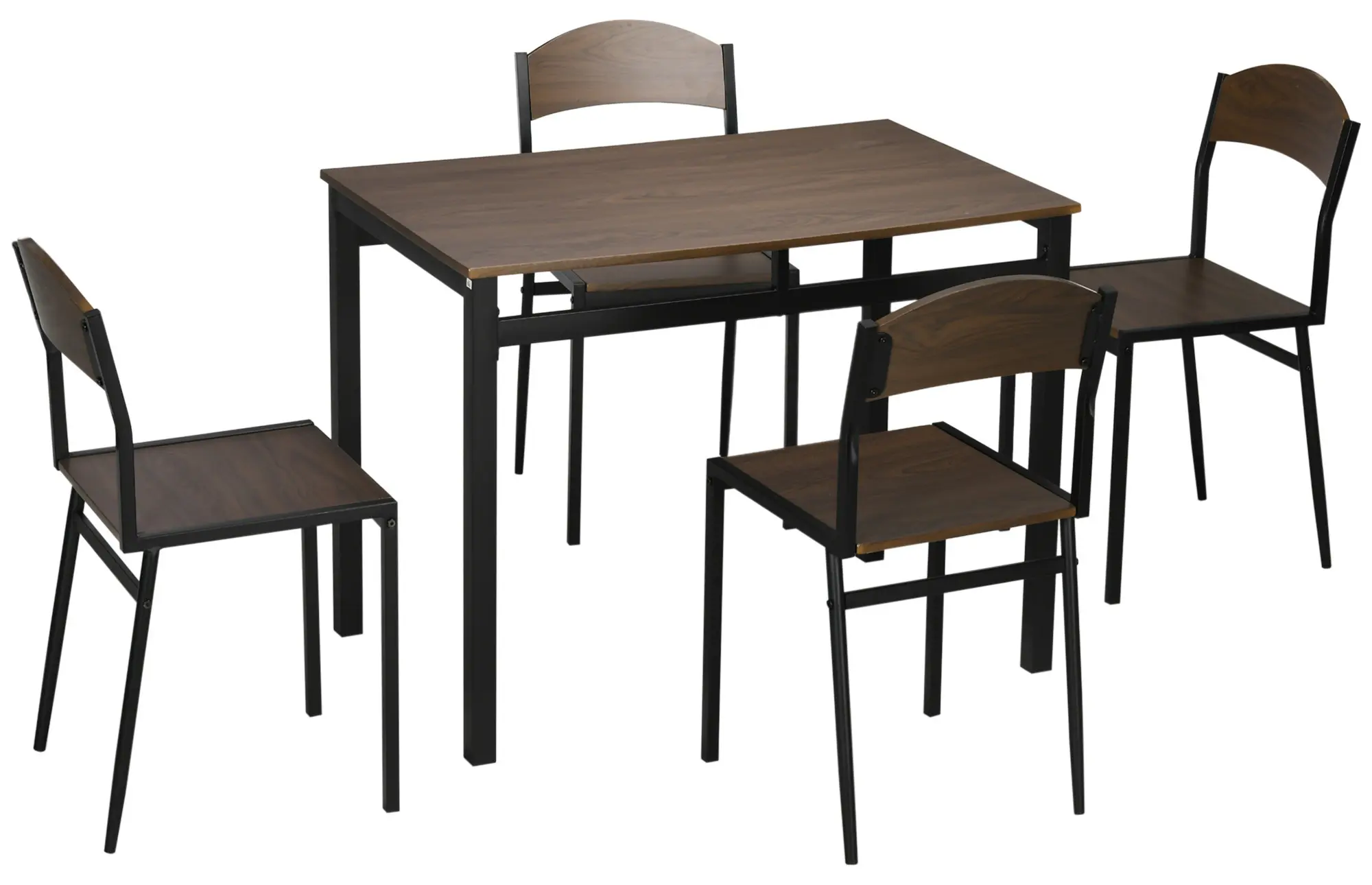 Обеденный набор Homcom 835-087V00DR (Brown/Black) - 2