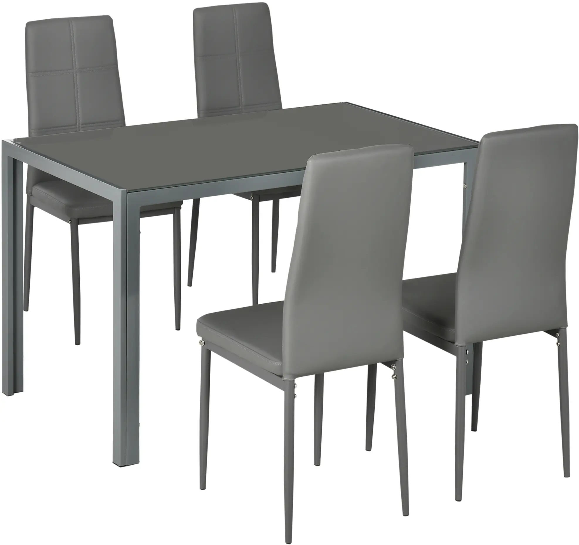 Обеденный набор Homcom 835-255V00GY 1+4 (Grey) - 3