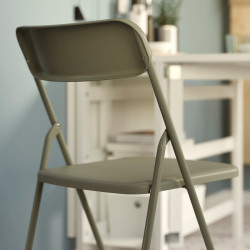 Set masa + 2 scaune pliante Ikea Gunde/Vihals 67x67 (Negru/Verde) Thumb