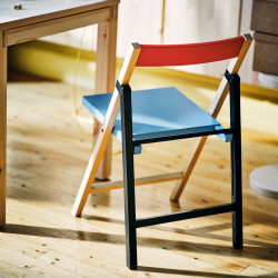 Set masa + 2 scaune pliante Ikea PS 2026 70x70 (Сосна) Thumb