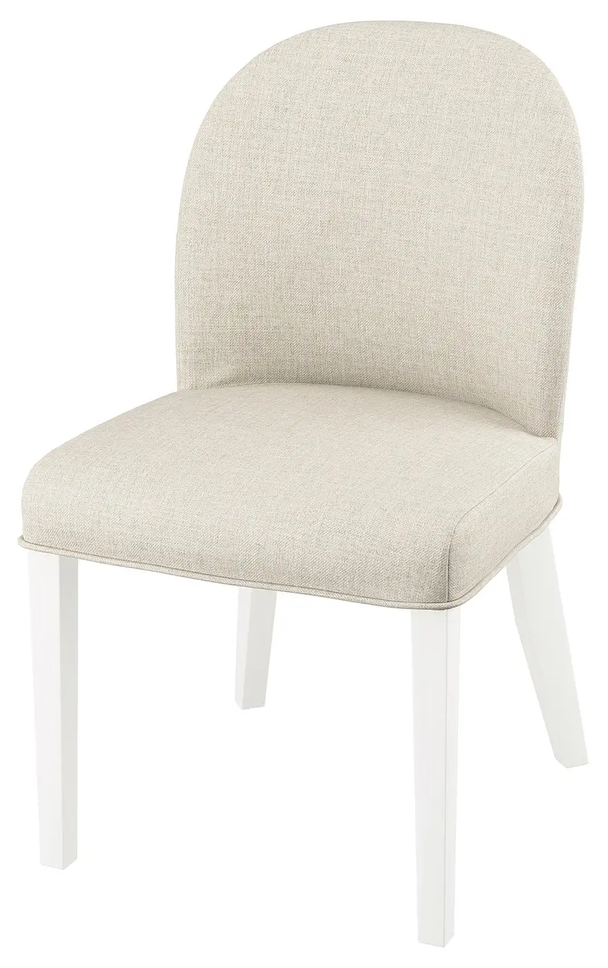 Комплект стол + 2 стула Ikea Hauga/Rosentorp/Kilanda (Белый/Светло-бежевый) - 5