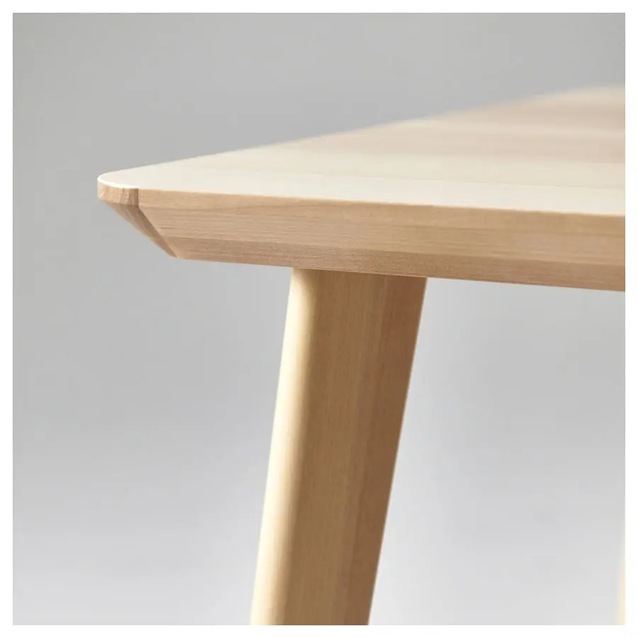 Комплект стол + 2 стула Ikea Lisabo/Hogved 88 (Ясень/Зеленый) - 5