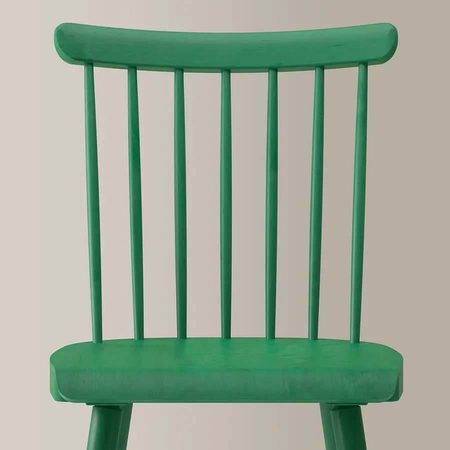 Комплект стол + 2 стула Ikea Lisabo/Hogved 88 (Ясень/Зеленый) - 6