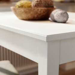 Комплект стол + 2 стула Ikea Nasinge/Hogved 80x60 (Белый/Береза) Thumb
