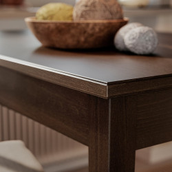 Комплект стол + 2 стула Ikea Nasinge/Hogved 80x60 (Темно-коричневый/Береза) Thumb