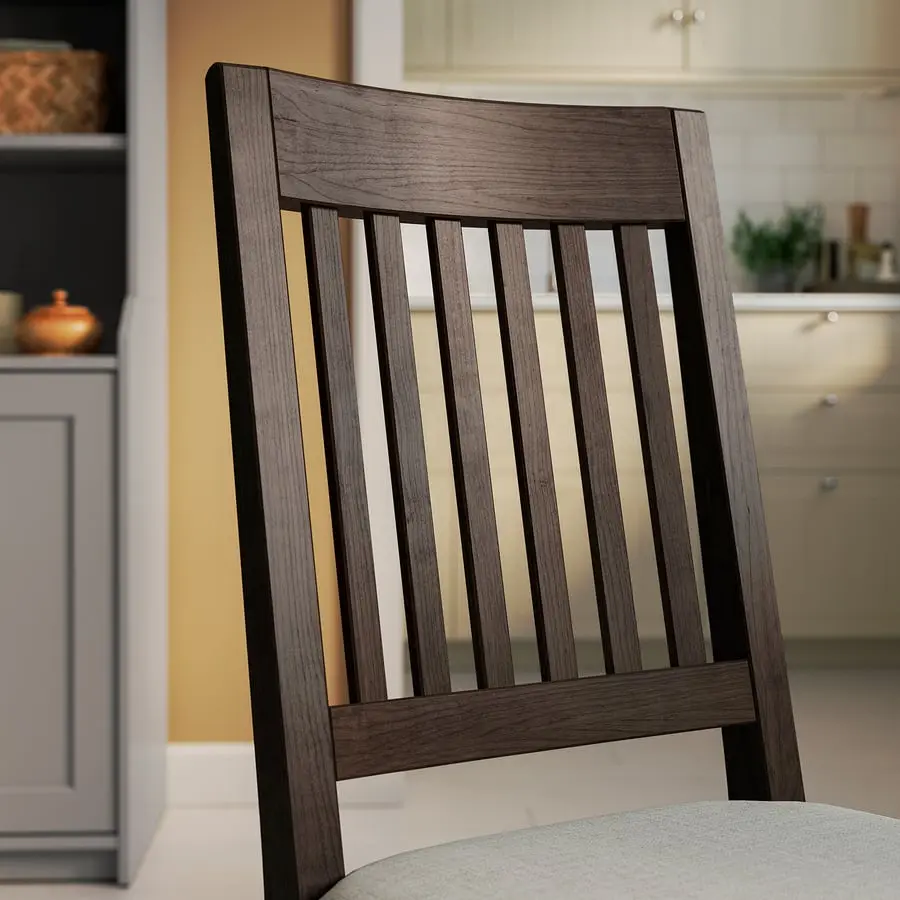 Set masa + 2 scaune Ikea Nasinge/Kilanda 48/104/159x85 (Maro/Bej) - 6