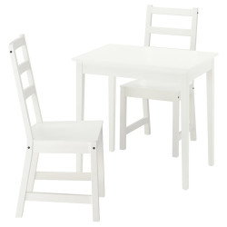 Комплект стол + 2 стула Ikea Nasinge/Nordviken 80x60 (Белый) Thumb