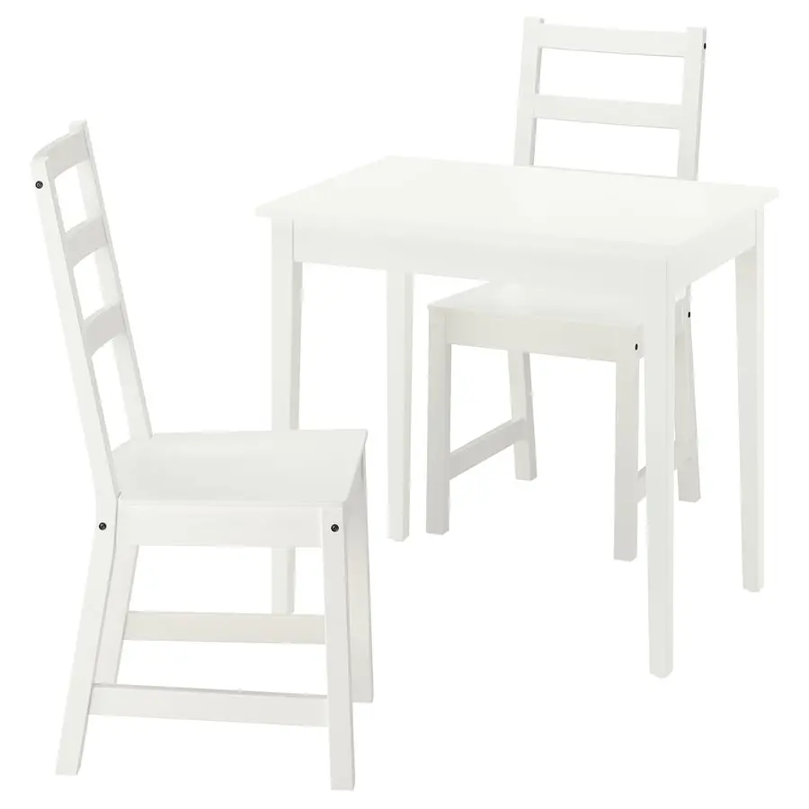 Комплект стол + 2 стула Ikea Nasinge/Nordviken 80x60 (Белый) - 2