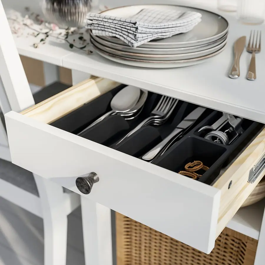 Комплект стол + 2 стула Ikea Nasinge/Tibbleby 48/104/159x85 (Белый/Бежево-серый) - 4