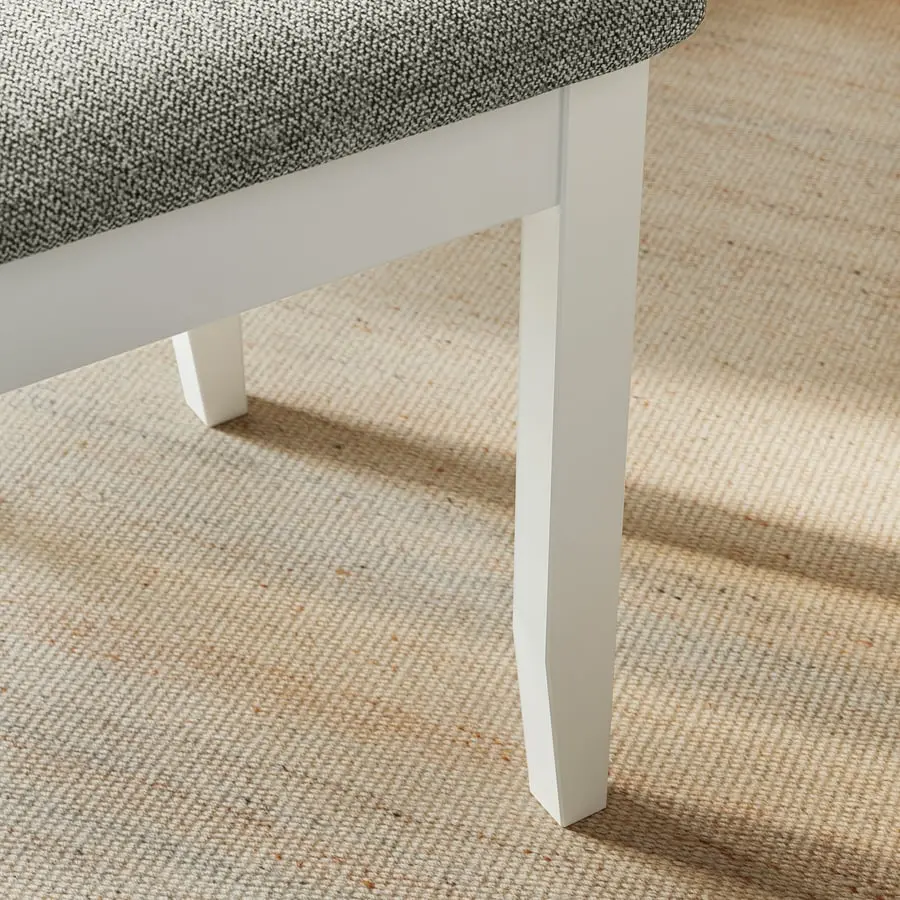 Комплект стол + 2 стула Ikea Nasinge/Tibbleby 48/104/159x85 (Белый/Бежево-серый) - 5