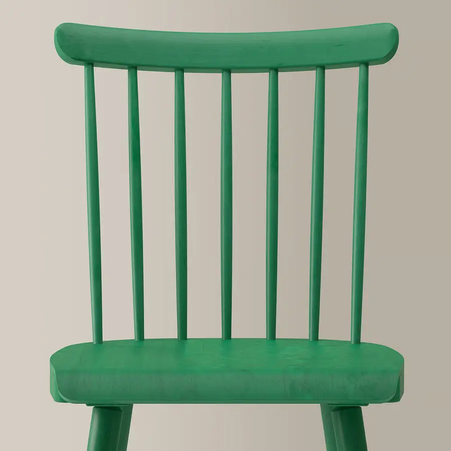 Комплект стол + 2 стула Ikea Norden/Hogved 26/89/152 (Береза/Зеленый) - 6
