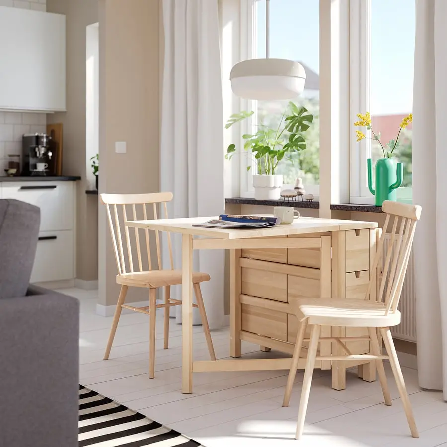 Комплект стол + 2 стула Ikea Norden/Hogved 26/89/152 (Береза)