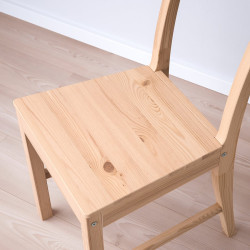 Set masa + 2 scaune Ikea Pinntorp 67/124 (Maro deschis/Alb) Thumb