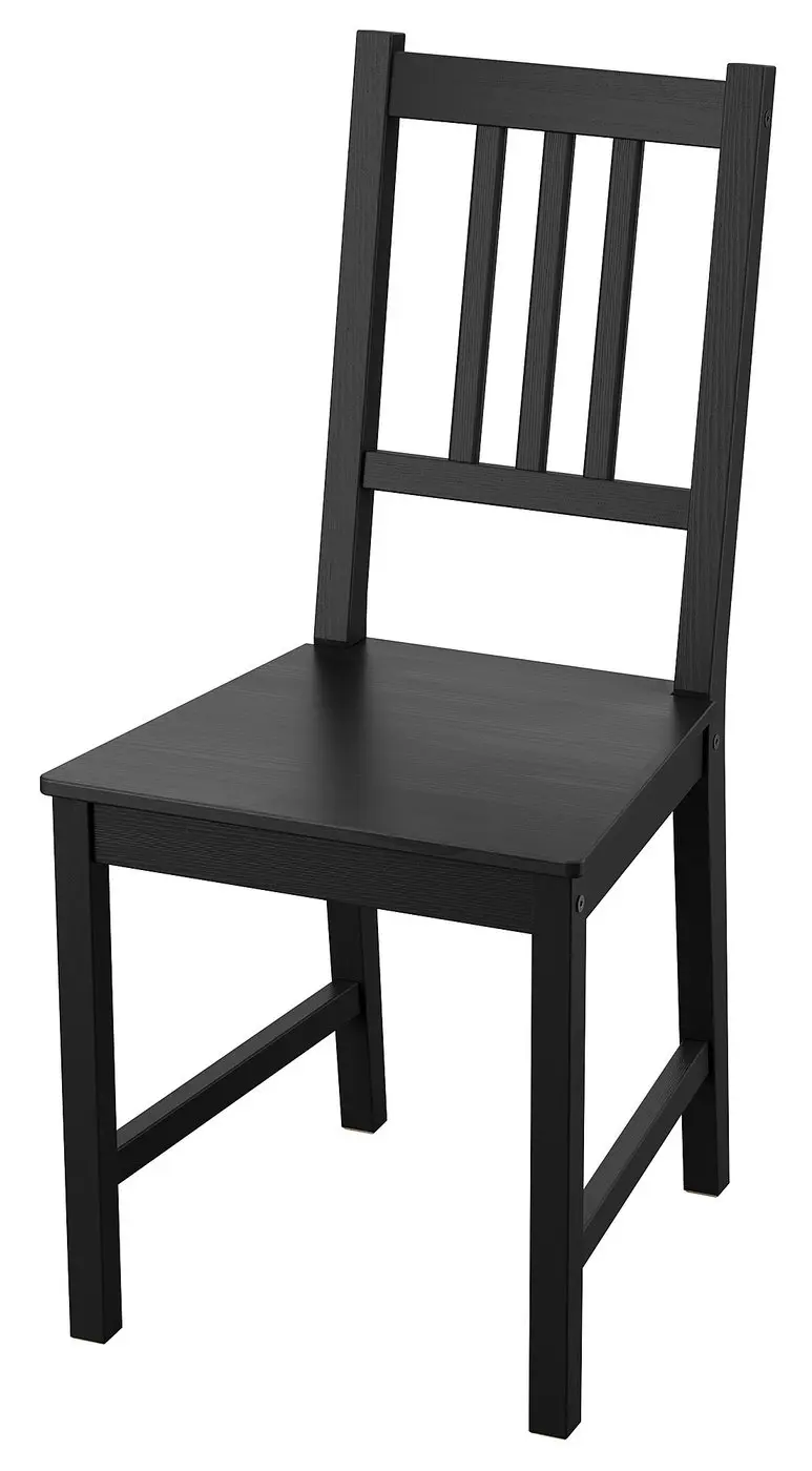 Комплект стол + 2 стула Ikea Pinntorp 85 см (Светло-коричневый/Черный) - 4