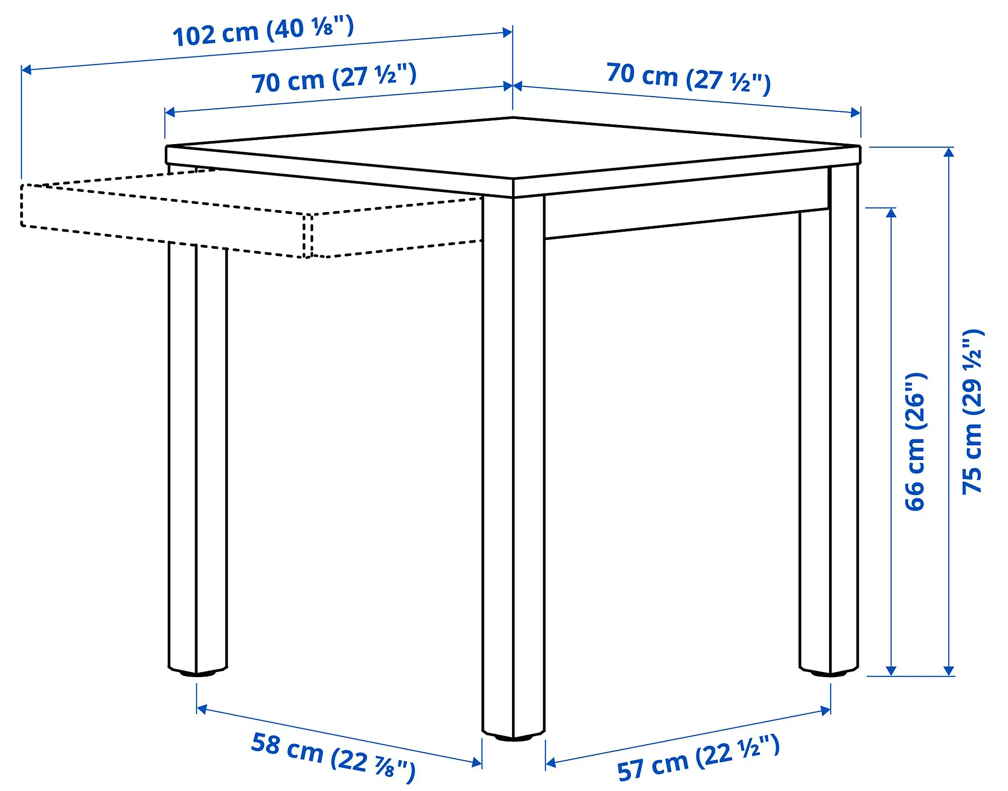 Комплект стол + 2 стула Ikea PS 2026 Knaback 70x70 (Сосна/Зеленый) - 5