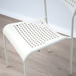 Set masa + 2 scaune Ikea Sandsberg 67x67 (Negru/Alb) Thumb