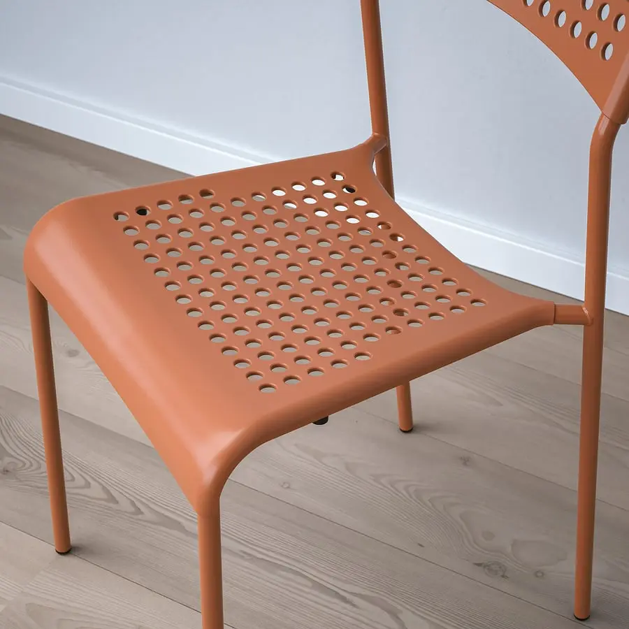 Set masa + 2 scaune Ikea Sandsberg 67x67 (Negru/Rosu-maro) - 3