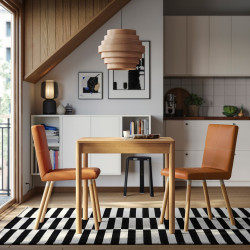 Комплект стол + 2 стула Ikea Tonstad/Bomstad (Дуб/Золотисто-коричневый) Thumb