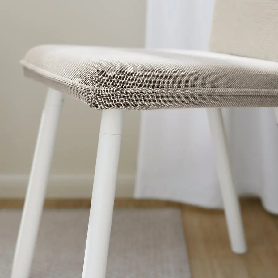 Set masa + 2 scaune Ikea Tonstad/Fridtuna 80/120 (Alb/Bej deschis) - 4