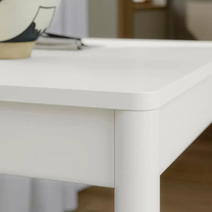 Комплект стол + 2 стула Ikea Tonstad/Vihals/Tibbleby 80/120x70 (Белый/Серо-бежевый) - 3