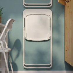 Комплект стол + 4 складных стула Ikea Vihals 39/95/151x90 (Белый) Thumb