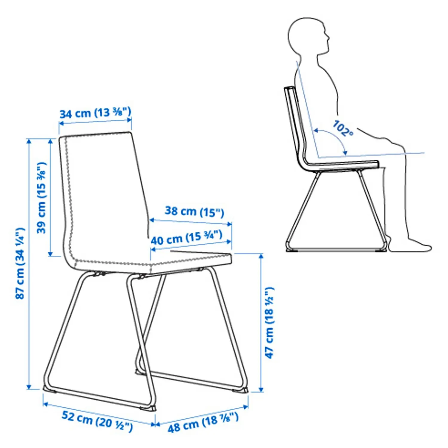 Комплект стол + 4 стула Ikea Alhult/Lillanas/Gunnared 120x80 (Коричневый/Серый) - 5