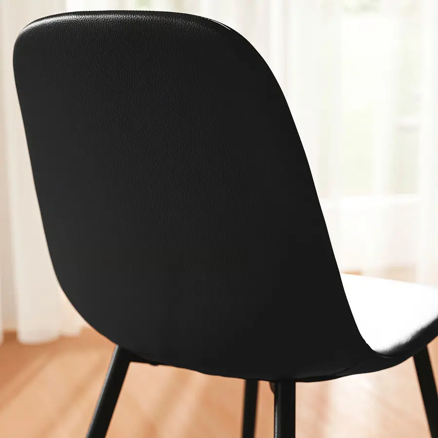 Комплект стол + 4 стула Ikea Alhult/Nordmansskar/Bomstad 120x80 (Коричневый/Черный) - 4