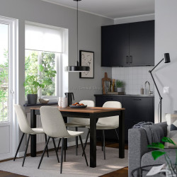 Set masa + 4 scaune Ikea Alhult/Nordmansskar/Tonerud 120x80 (Maro/Gri)