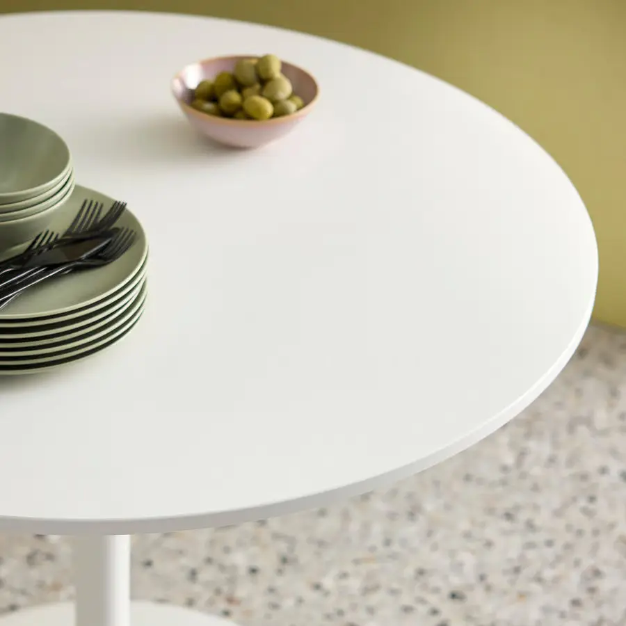 Комплект стол + 4 стула Ikea Docksta/Sandsberg/Remmarn 103см (Белый/Красный) - 3