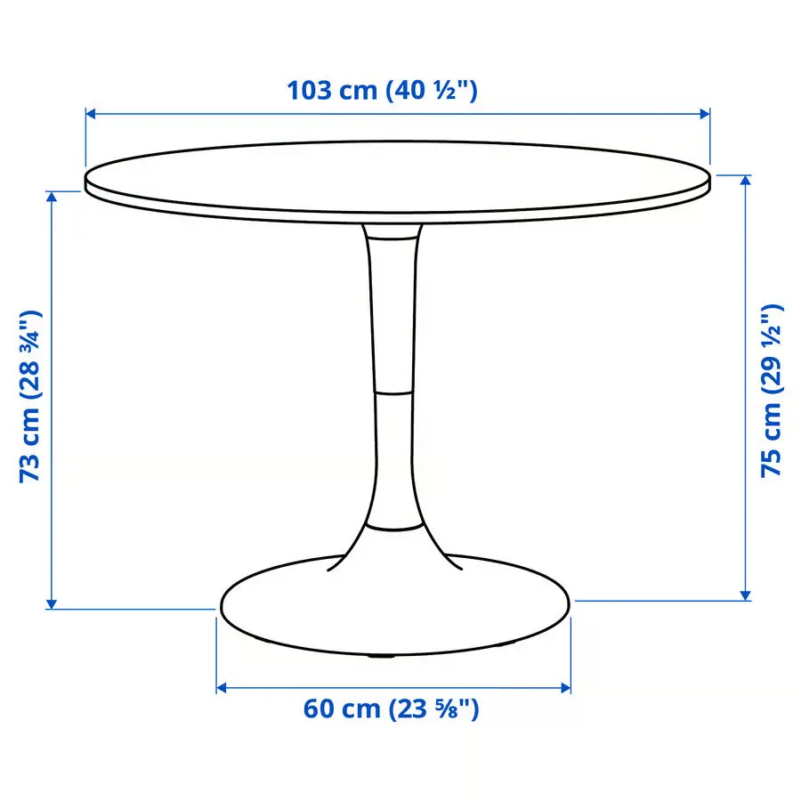 Комплект стол + 4 стула Ikea Docksta/Sandsberg/Remmarn 103см (Белый/Красный) - 7