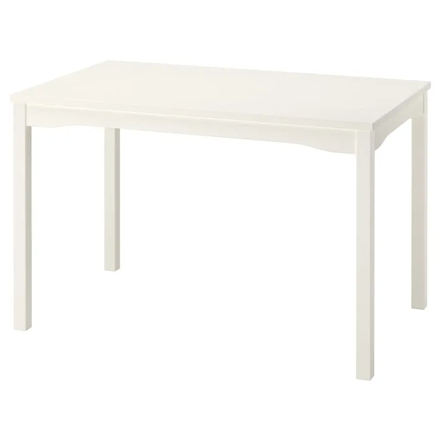 Set masa + 4 scaune Ikea Hauga/Rosentorp/Kilanda (Alb/Bej deschis) - 3