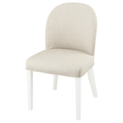 Set masa + 4 scaune Ikea Hauga/Rosentorp/Kilanda (Alb/Bej deschis) Thumb