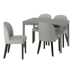 Set masa + 4 scaune Ikea Hauga/Rosentorp/Tibbleby (Gri) Thumb