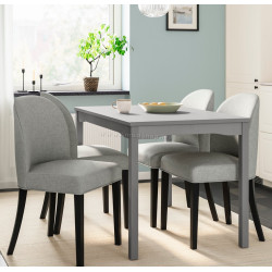 Set masa + 4 scaune Ikea Hauga/Rosentorp/Tibbleby (Gri)