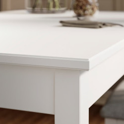 Комплект стол + 4 стула Ikea Nasinge/Hogved 130x80 (Белый/Береза) Thumb