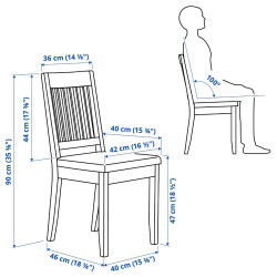 Комплект стол + 4 стула Ikea Nasinge/Kilanda 130x80 (Коричневый/Бежевый) Thumb