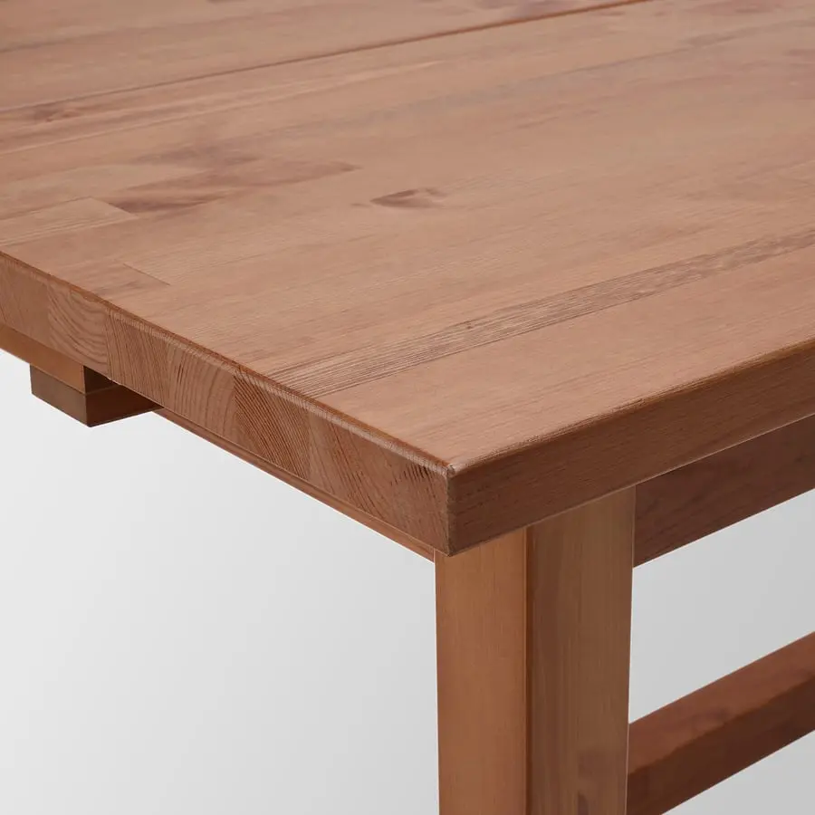 Set masa + 4 scaune Ikea Nordviken/Skogsta 152/223 (Stejar antichizat/Negru) - 5