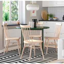 Комплект стол + 4 стула Ikea PS 2026 Hogved (Зеленый/Береза)