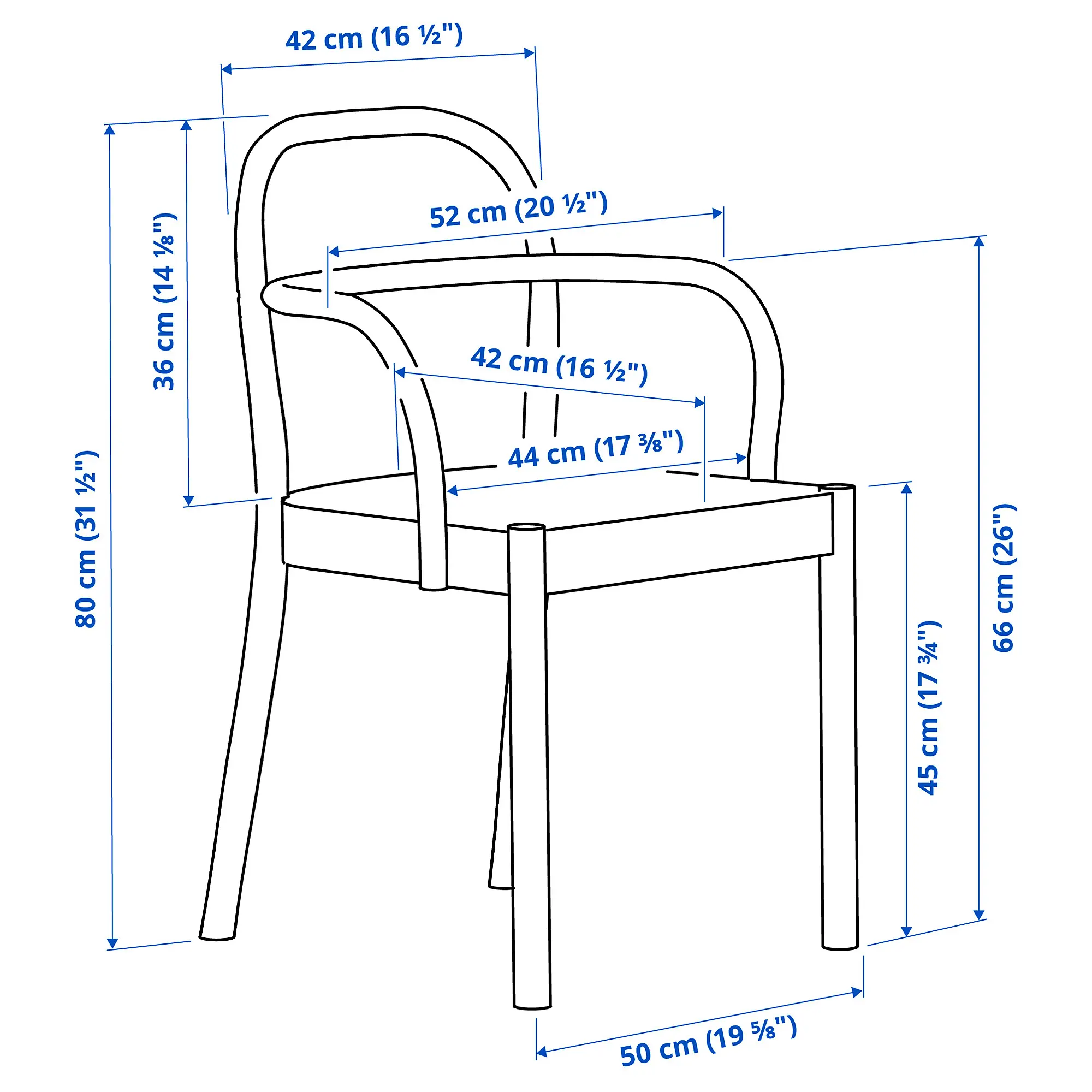 Комплект стол + 4 стула Ikea PS 2026/Stockholm 156x75 (Сосна/Красный) - 8