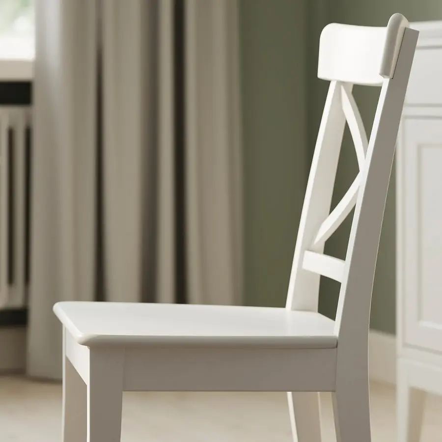 Комплект стол + 4 стула Ikea Rosentorp 155/215x87 (Белый) - 4