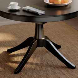 Set masa + 4 scaune Ikea Rosentorp/Nasinge/Kilanda 110/155 (Negru/Bej deschis) Thumb