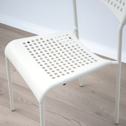 Set masa + 4 scaune Ikea Sandsberg 110x67 (Negru/Alb) Thumb