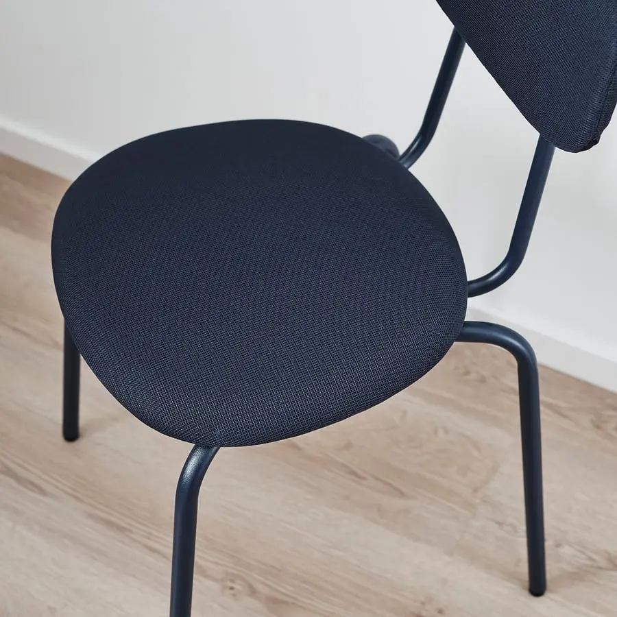 Set masa + 4 scaune Ikea Sandsberg/Remmarn 110x67 (Negru/Albastru inchis) - 4