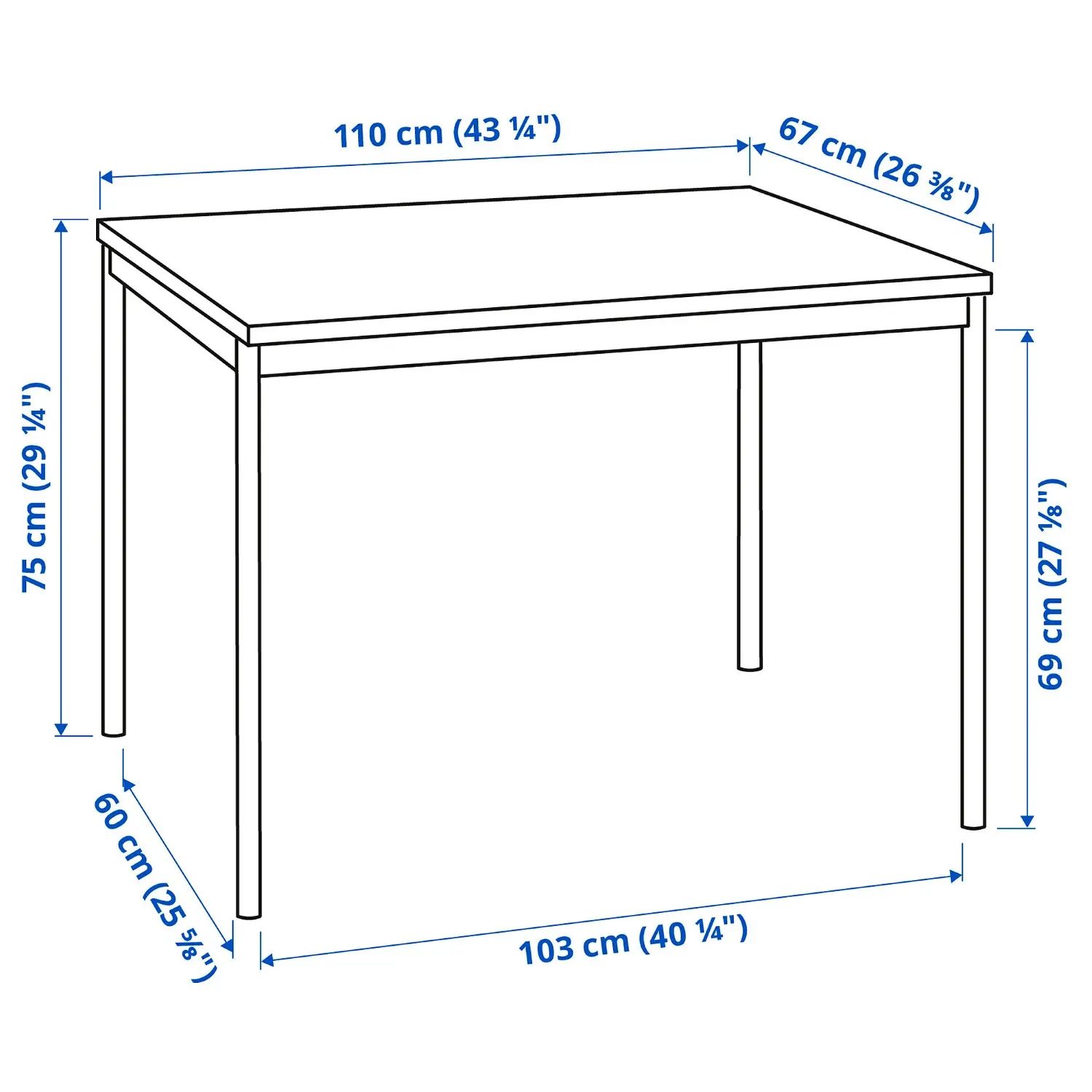Комплект стол + 4 стула Ikea Sandsberg/Remmarn (Черный/Антрацит) - 7