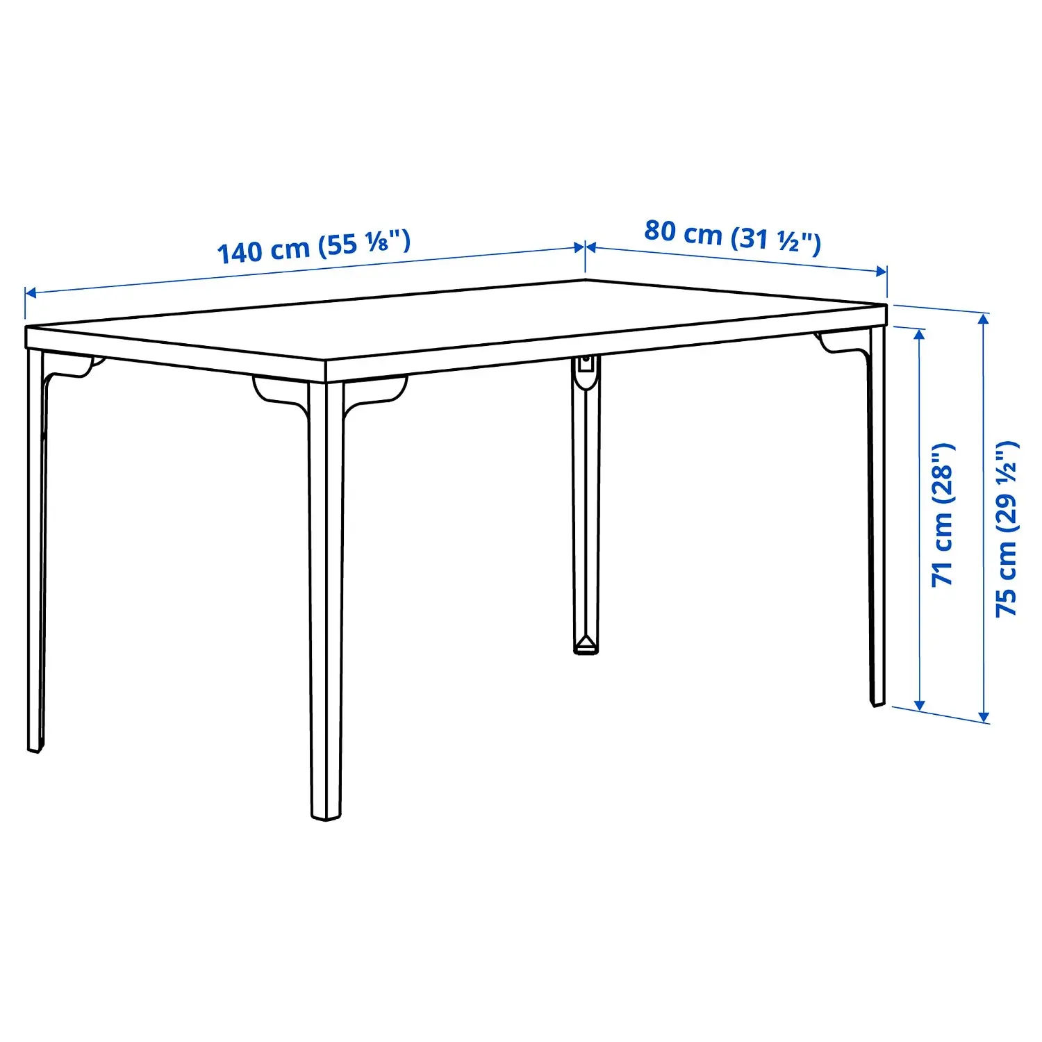 Комплект стол + 4 стула Ikea Skalsta/Knaback (Дуб/Бежевый) - 5