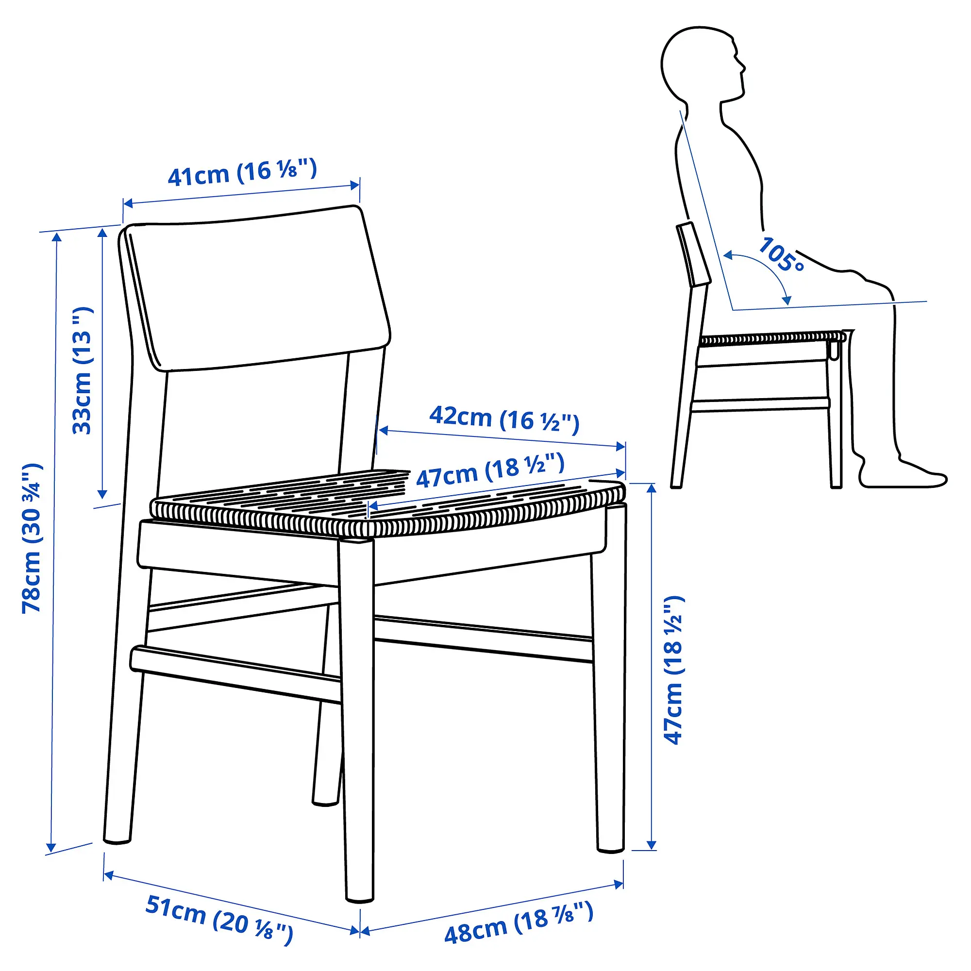 Комплект стол + 4 стула Ikea Skansnas 115/170 (Коричневый/Черный) - 5