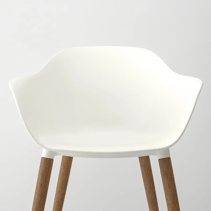 Комплект стол + 4 стула Ikea Skansnas/Gronsta 115/170 (Коричневый/Белый) - 3