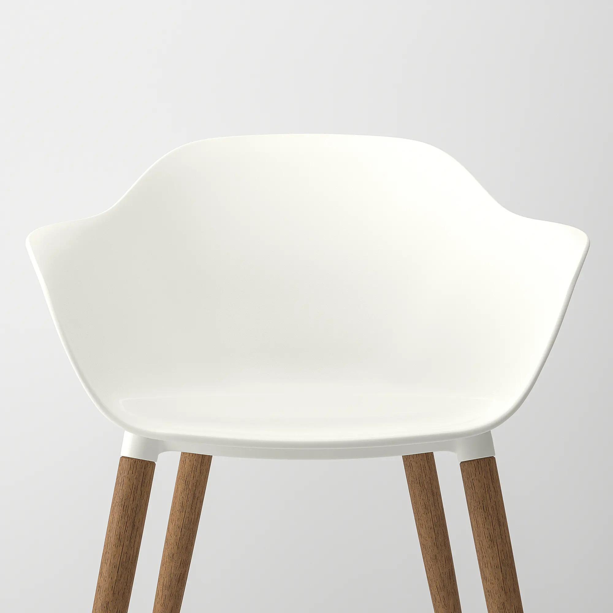 Комплект стол + 4 стула Ikea Skansnas/Gronsta 150/205 (Коричневый/Белый) - 4