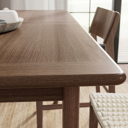 Комплект стол + 4 стула Ikea Skansnas/Stockholm 2025 150/205 (Коричневый) Thumb